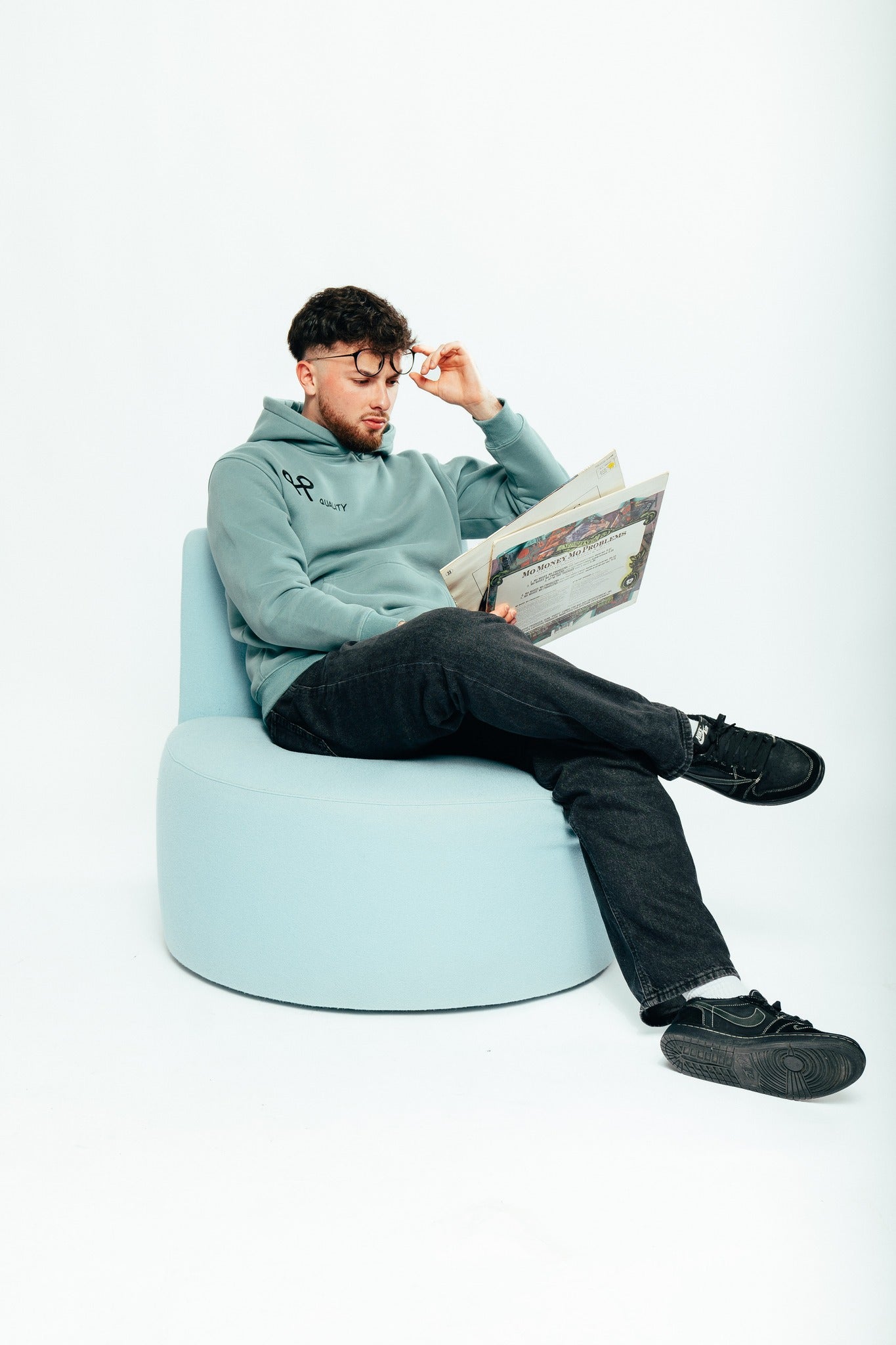 Sweat Vert à capuche "Jardin Fleuri"